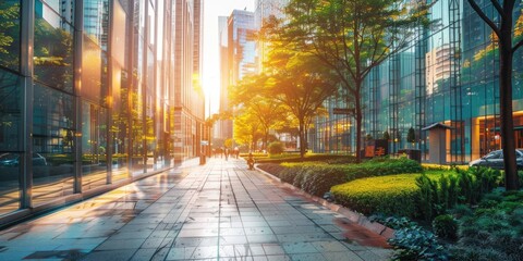 Wall Mural - City Street Architecture