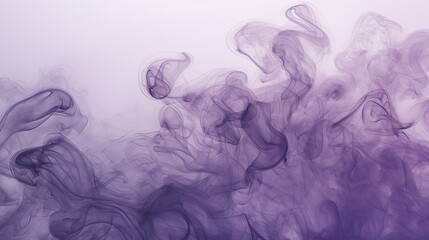 Sticker - A purple smoke cloud with a white background. Abstract background