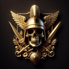 Metal army emblem or medals
