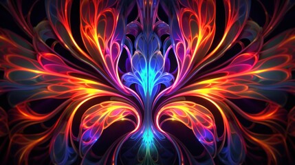 Fototapete - Abstract Floral Design