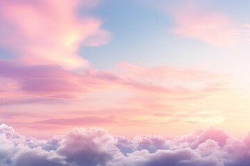 Poster - Sunset sky cloud backgrounds outdoors.