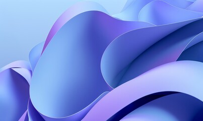 Poster - Abstract background wallpaper. blue and purple gradient, modern design element, ribbon made from smooth lines on a dark blue background