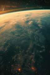 Poster - Earth from space at night