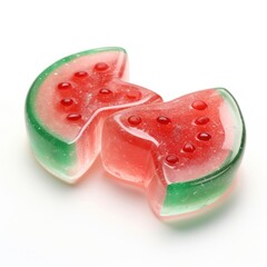 Sticker - 3d jelly glitter watermelon fruit candy plant.