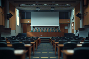 Sticker - University lecture hall setup