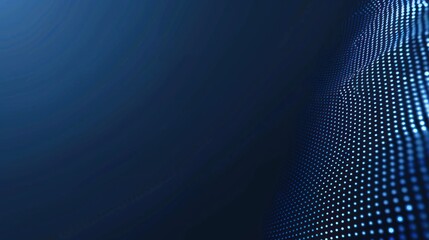 Poster - dots on dark blue gradient background