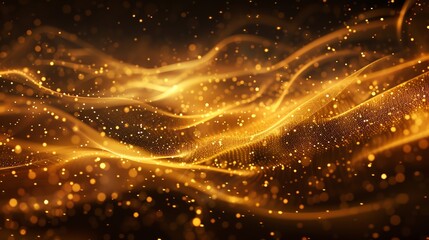 Poster - Abstract Golden Glitter Background.