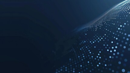 Poster - dots on dark blue gradient background