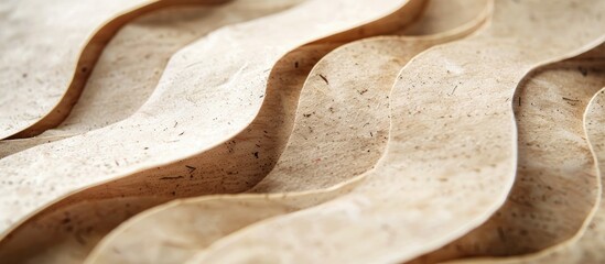 Poster - Close up of an empty pattern on textured recycled paper with copy space image