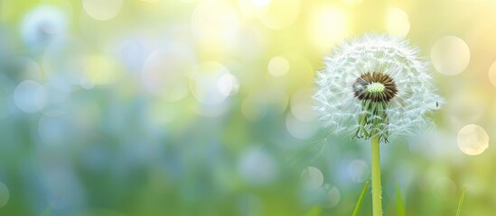 Aufkleber - Close up of a dandelion flower with copy space image