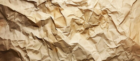 Poster - Crumpled paper with a worn appearance serves as a background for copy space image
