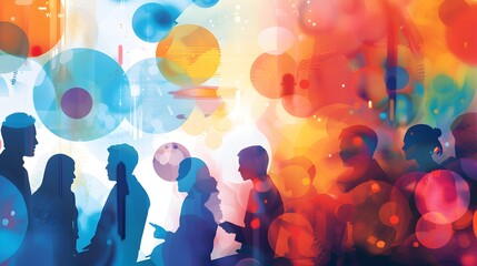Poster - a diverse team collaborating digitally, leveraging their unique perspectives to tackle a complex problem.