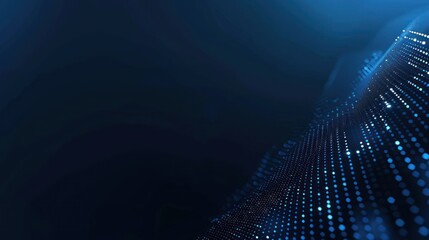 Poster - dots on dark blue gradient background