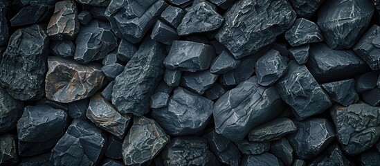 Poster - Background featuring texture of dark rocks with copy space image