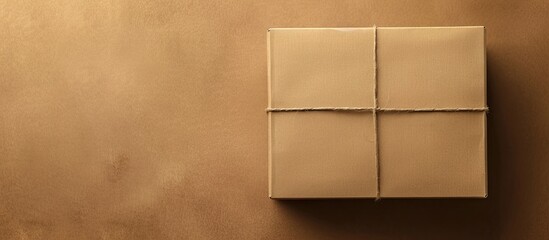 Poster - Brown paper box background with copy space image available