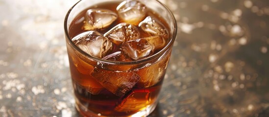 Leinwandbilder - Cold brewed coffee can be a refreshing and invigorating beverage choice perfect for a hot summer day. Creative banner. Copyspace image