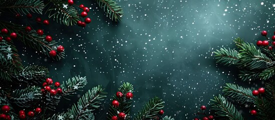 Canvas Print - Background for Christmas holidays with space for text in the image. Creative banner. Copyspace image