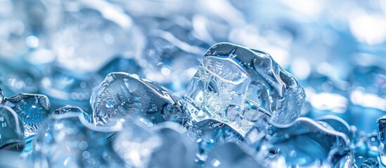 Fototapete - Clear ice with a copy space image