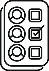 Poster - Online survey form is displaying, allowing users to select their preferred candidates