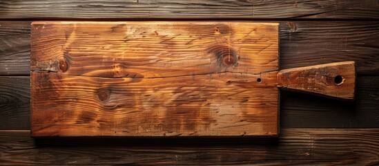 Poster - Cutting board made of wood with a copy space image