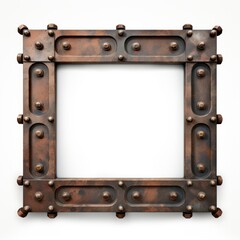 Wall Mural - Steel frame vintage backgrounds white background architecture.