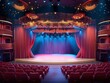 © Moviebirth - A vibrant performing arts theater with a stage and audience seating