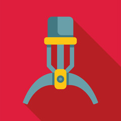 Poster - mechanical claw grabbing an object, representing automation and industrial technology