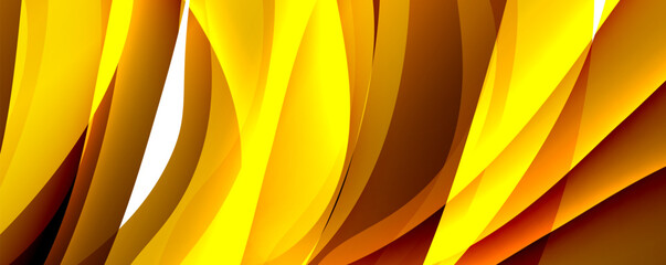 Poster - Wave lines and dynamic geometric design. Vector Illustration For Wallpaper, Banner, Background, Card, Book Illustration, landing page
