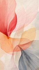 Canvas Print - Flower abstract painting pattern.