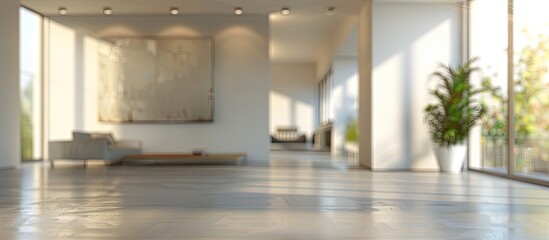 Poster - Blurry background of an interesting interior with copy space image
