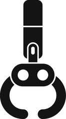 Poster - robotic arm gripper holding an object, symbolizing industrial automation and advanced technology