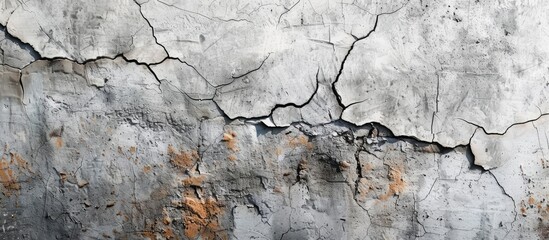 Poster - Texture of a cracked wall with copy space image