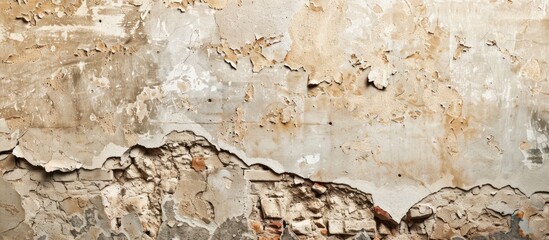 Aufkleber - An image of a damaged wall with available copy space for text or designs