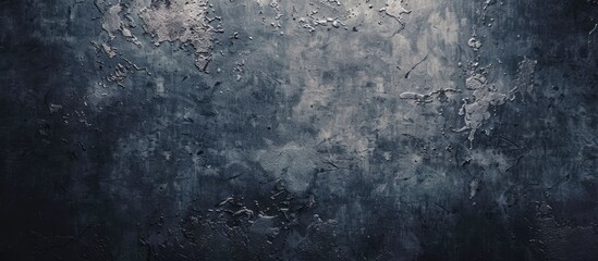 Poster - A dark grungy grey wall with a textured surface perfect for a copy space image