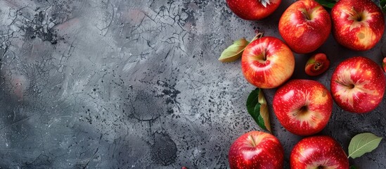 Poster - Appetizing apples with copy space image