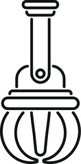 Poster - Line icon of a robotic arm, illustrating the concept of automation