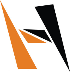 Fototapete - Initials H logo design. Initial Letter Logo.