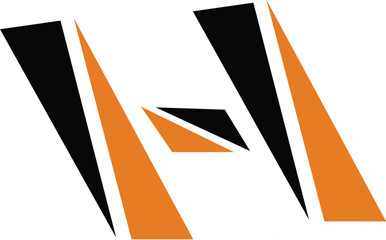 Fototapete - Initials H logo design. Initial Letter Logo.