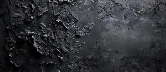 Aufkleber - Black textured abstract background with copy space image