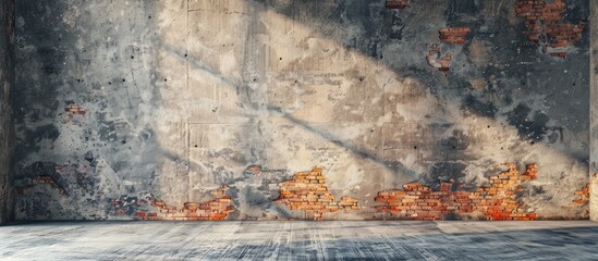 Aufkleber - Background of a concrete brick wall with an area for a copy space image