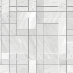 Sticker - Silver tile pattern architecture flooring building.