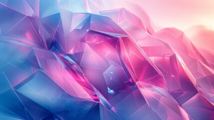 Poster - Abstract geometric composition, chaotic background. Futuristic background with multicolored glowing lights.