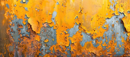 Aufkleber - Corrosion on the metal sheet with copy space image