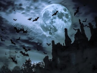 Wall Mural - Haunted Night