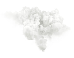 Wall Mural - isolate spreading clouds drifting on transparent backgrounds 3d render png
