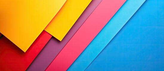 Fototapete - Colorful background with a blank paper sheet for copy space image