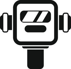 Poster - simple and bold, this water meter icon represents accurate water usage monitoring