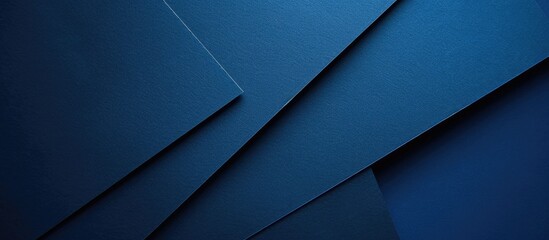 Poster - Photo of a dark blue background paper with copy space image