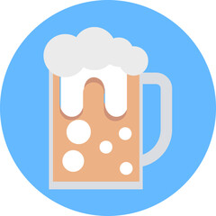 Sticker - Chilled vector icon in rounded style 