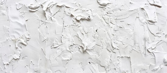 Leinwandbilder - Beautiful white cement stucco wall background texture with painted surface design banners Ideal for copy space image